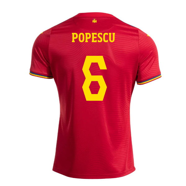 2025-2026 Romania Away Shirt (Popescu 6)-SoccerKits Hub | Buy Soccer Jerseys Online